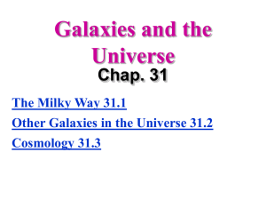Chapter 31 - The Galaxy & Universe