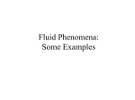 Fluid Phenomena: Some Examples