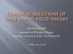 Classical solutions of open string field theory