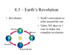 4.3 – Earth`s Revolution