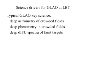 Science drivers for GLAO at LBT
