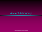 Ancient Astronomy - Sierra College Astronomy Home Page