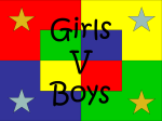 Ratio - Boys v Girls..