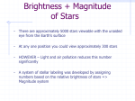 Brightness + Magnitude of Stars