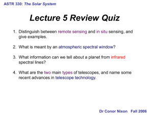 ASTR 330: The Solar System Dr Conor Nixon Fall 2006