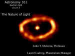 The Nature of Light - Physics and Astronomy