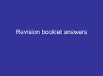 Revision booklet answers - Miss Jan`s Science Wikispace