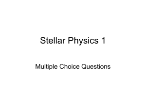 Stellar Physics 1