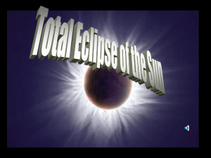 Eclipses, Distance, Parallax, Small Angle, and Magnitude (Professor