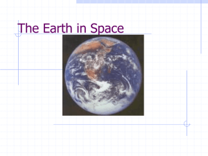 The Earth in Space