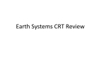 Earth Systems CRT Review