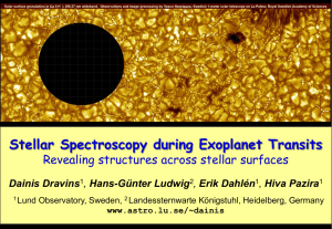 Stellar Spectroscopy during Exoplanet Transits