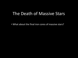 Death of Massive Stars