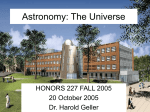 The Life of a Star - Department of Physics and Astronomy