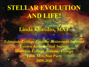 TMSP Stellar Evolution & Life