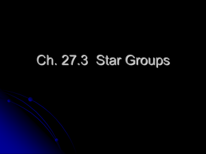 Ch. 27.3 Star Groups
