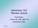 exam 3 review lecture