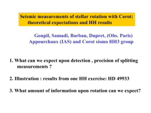 Asteroseismology and stellar rotation - IAG-Usp