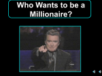 Who Wants to be a Millionaire Template