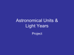 Astronomical Units & Lightyears Project (Part III)