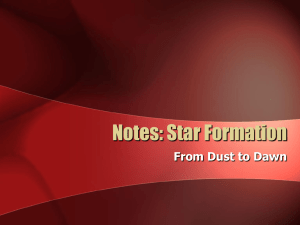 Notes: Star Formation