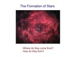 22 October: The Formation of Stars