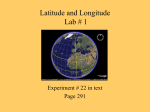 Lab #1 - Lat & Long