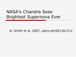 NASA`s Chandra Sees Brightest Supernova Ever
