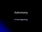 Astronomy - Calendar