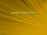Length Contraction
