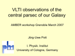 VLTI observations of the central parsec of our