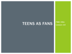 Teens as fans