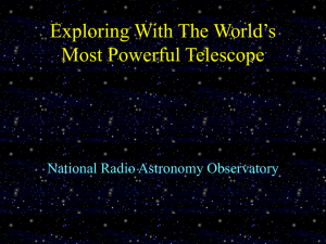 Powerpoint presentation, Created by Jim Ulvestad, NRAO, 2002