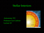 Stellar Interiors