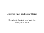 Cosmic rays and solar flares