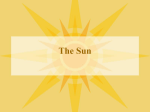 SNC 1D The Sun