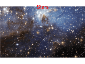 Stars are classified by how hot they are (temperature)