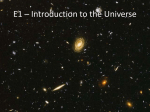 E1 Introduction to the Universe NEW
