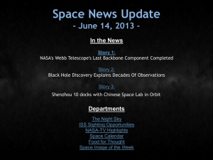 NASA`s Webb Telescope`s Last Backbone Component Completed