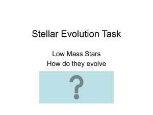 Stellar Evolution Task