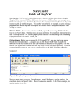 Mars Cluster Guide to Using VNC
