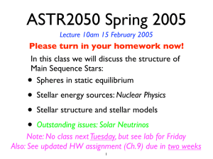 ASTR2050 Spring 2005 •