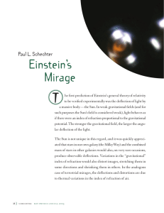T Einstein’s Mirage Paul L. Schechter