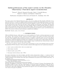 Initial performance of the aspect system on the Chandra