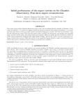 Initial performance of the aspect system on the Chandra