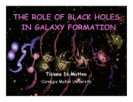 THE ROLE OF BLACK HOLES IN GALAXY FORMATION Tiziana Di Matteo