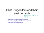 GRB Progenitors and their environments