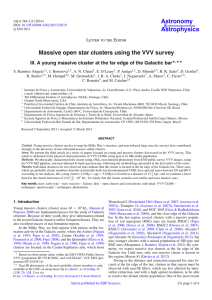 Astronomy Astrophysics Massive open star clusters using the VVV survey &amp;