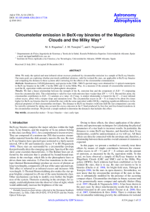 Astronomy Astrophysics Circumstellar emission in Be/X-ray binaries of the Magellanic