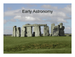 Early Astronomy